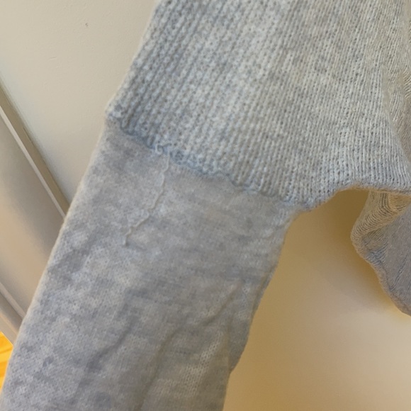 Helmut Lang for Intermix Gray Light Poncho Sweater - Picture 4 of 7